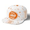 Flat brimmed hat