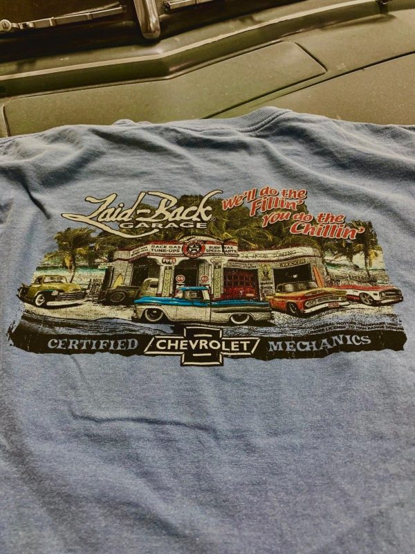 Dream Garage Chevy Trucks T-Shirt - Image 2